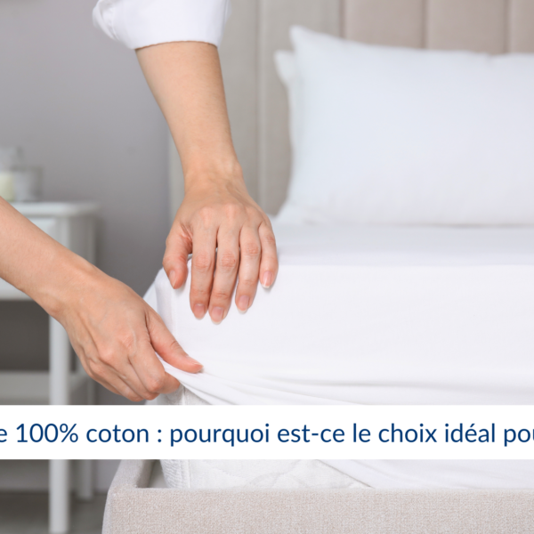 Drap housse 100% coton