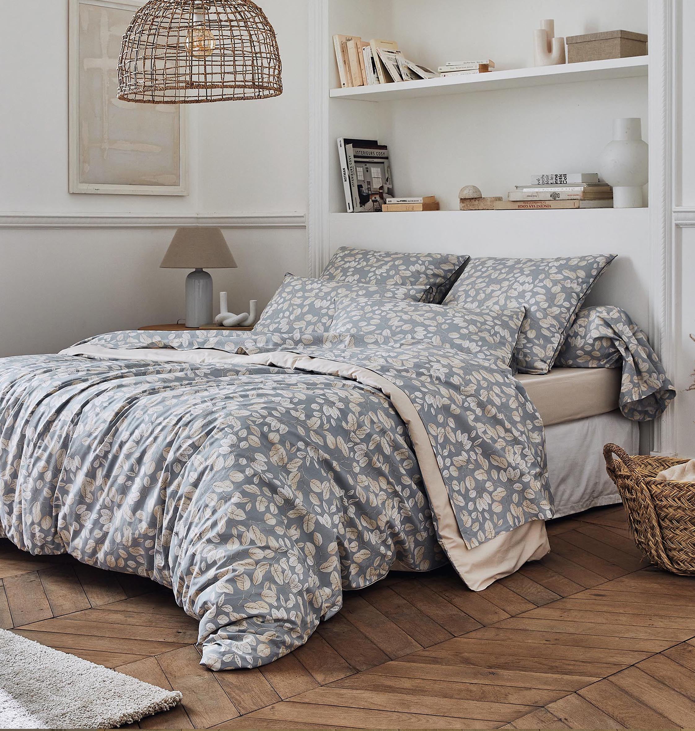 Cotton percale bed linen made in France by Tradilinge